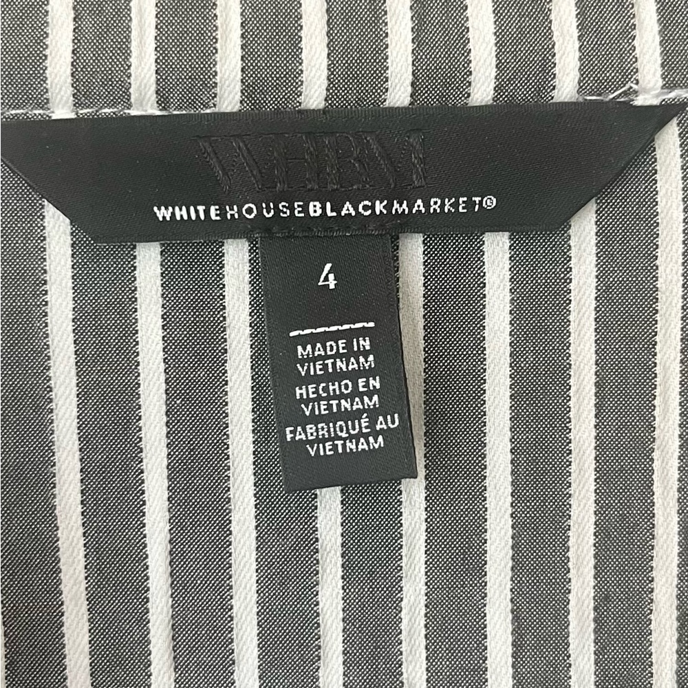 WHBM - adorable seersucker dress! Cotton blend. Size 4. Really flattering cut! - Picture 6 of 8